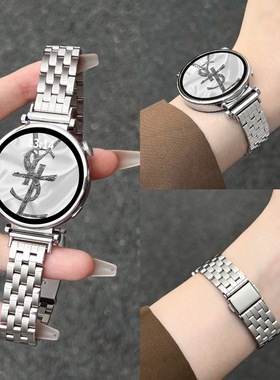 适用oppo watch x2mini手表带金属钢带oppowatchx2mini女款智能运动4Pro新款手表链一加手表2代替换配件1夏天