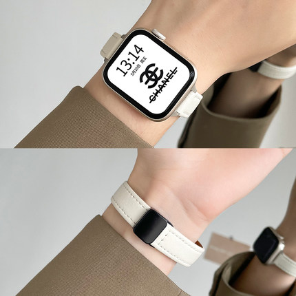 适用华为watchfit3表带夏天高级磁吸4智能手表fit2手环替换腕带fit1女生专用手表带新款fitnew女款皮质活力款