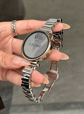 适用华为gt4手表带新款gt5腕表系列6金属智能手表watch4/3pro手表链女款watchgt3女士41mm女表夏天专用高级感