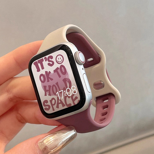 适用vivowatchgt2手表带硅胶拼色vivo watch gt高级感3智能手环vivowatch5女士iqoo蓝牙版iqoowatchgt手表链