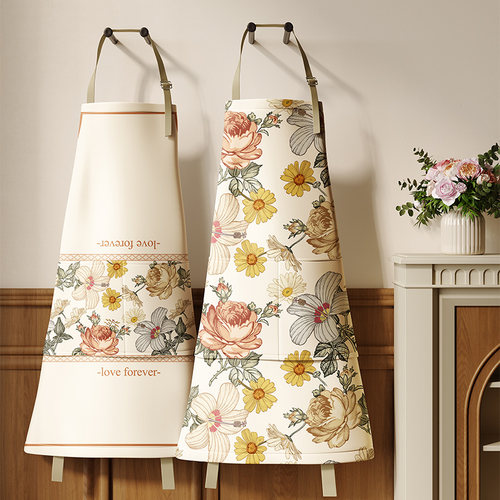 美式轻奢围裙厨房家用高颜值防水防油年轻款女高级感做饭专用罩衣