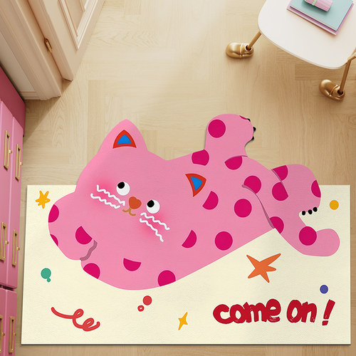 卡通趣味地垫入户门防滑皮革pvc脚垫家用可裁剪玄关地毯进门口垫