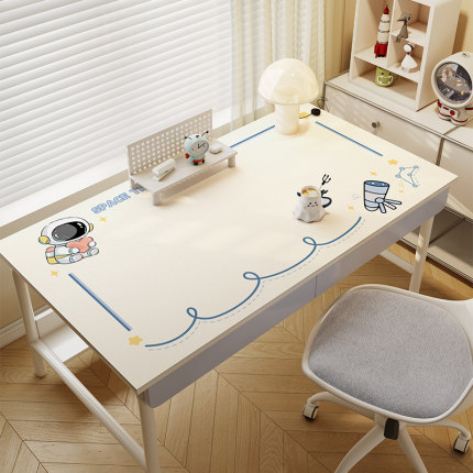 卡通宇航员皮革书桌垫写字台桌布学生儿童电脑学习桌专用桌面垫