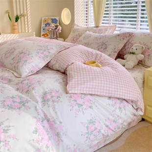 210夏季 ins公主风纯棉被套单件160 家用全棉被单180 品牌正品