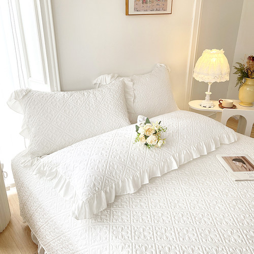 夏季凉感白色天丝双人长枕套1.2m简约情侣宿舍枕头套1.8加长枕罩