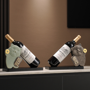 红酒架摆件乔迁新房酒柜居饰档客厅餐边柜酒托
