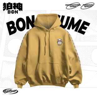 饼干插肩 BON 350g全棉毛圈卫衣 宽松福瑞FURRY2026新款 吾觅