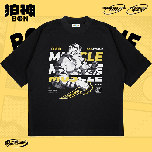 【BON】2026春夏短袖T恤 白刃海报 休闲福瑞FURRY210g纯棉