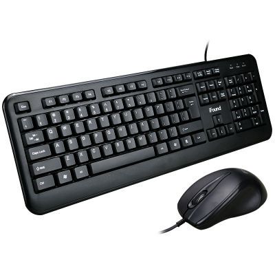 iFound F8108台式机电脑有线键盘鼠标套装办公专用家用商务键鼠