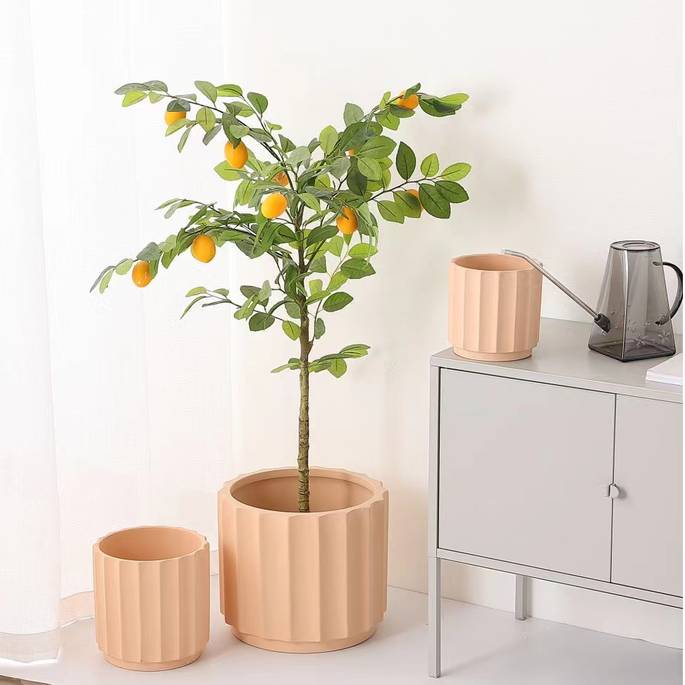 透气吸水天然素烧红陶多肉花盆