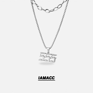 数字项链吊坠圣诞树创意百搭学生礼物饰品毛衣链卫衣链潮酷链条