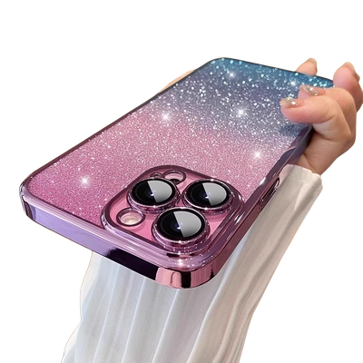 渐变闪粉，带镜头膜超薄裸机手感