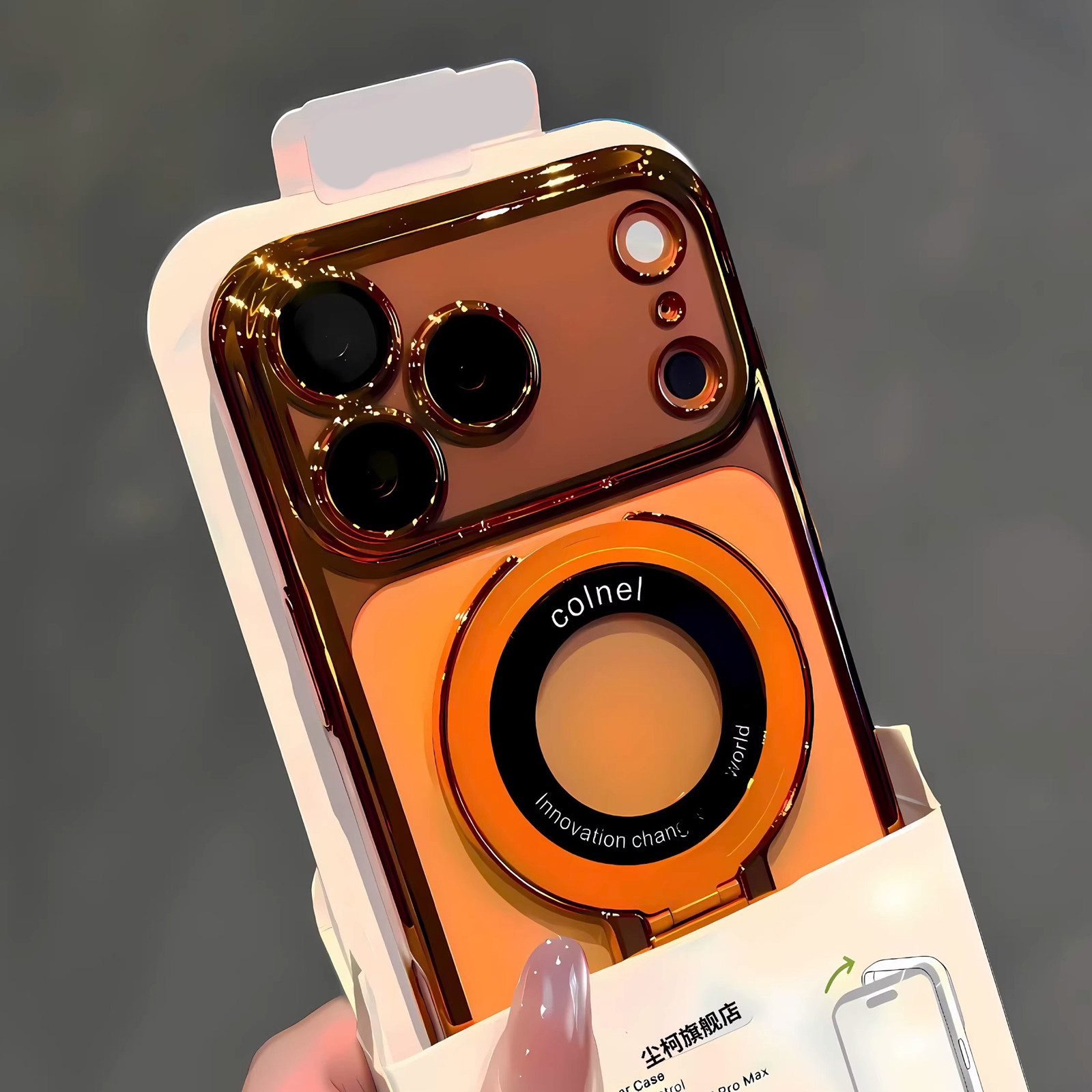 磁吸支架适用iPhone17promax手机壳新款苹果17pro带镜头膜16透明高级感15全包防摔保护套14plus男女13硅胶12p