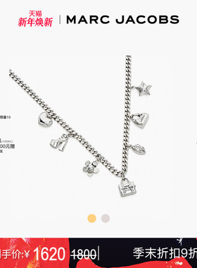 【礼物】MARC JACOBS/莫杰 NECKLACE 金属迷你图标项链首饰