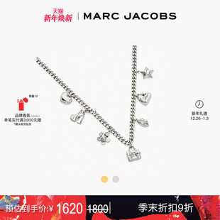 礼物 NECKLACE MARC 莫杰 金属迷你图标项链首饰 JACOBS