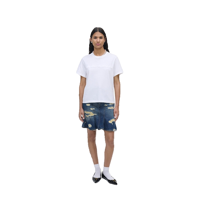 【礼物】MARC JACOBS/莫杰 LOGO BABY TEE 纯棉字母休闲T恤