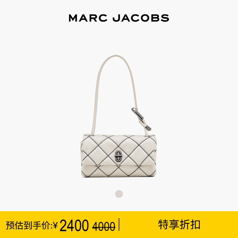 【特享甄选】MARC JACOBS/莫杰 DUAL 迷你牛皮纯色绗缝法棍肩背包