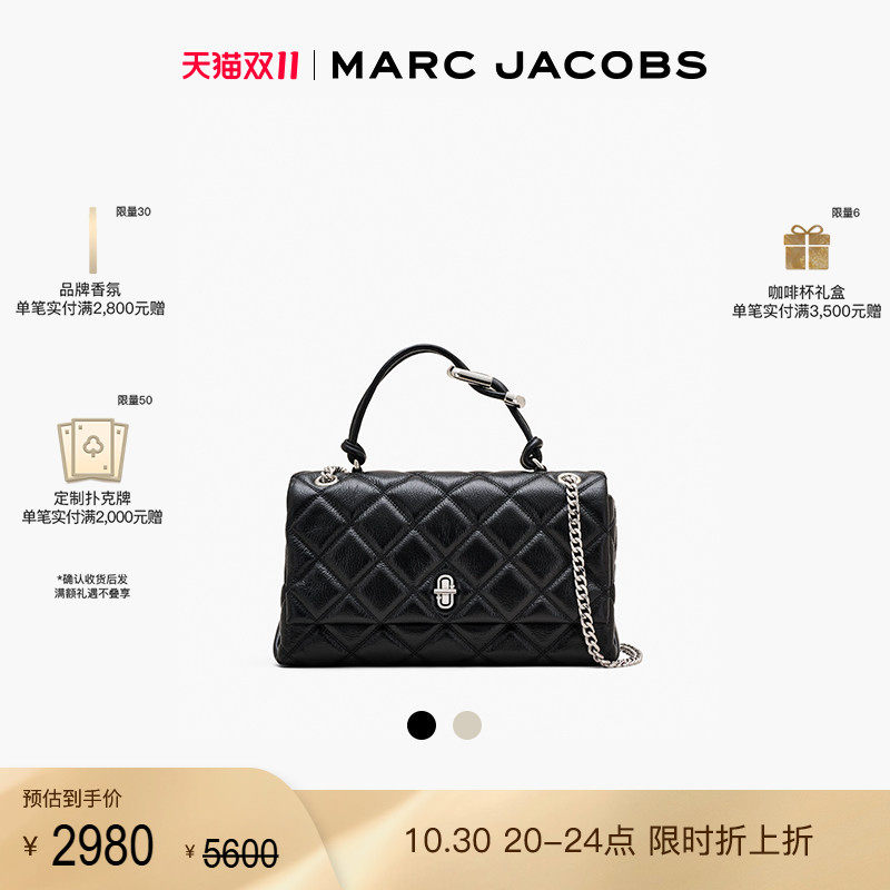 【双11折扣】MARC JACOBS/莫杰 DUAL 中号牛皮绗缝链条包手提包