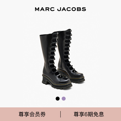 【限时售卖】MARC JACOBS/莫杰 X DR. MARTENS KIKI牛皮高筒靴