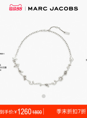 【季末折扣】MARC JACOBS/莫杰 NECKLACE 金属泡泡膨胀感字母项链