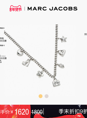 【礼物】MARC JACOBS/莫杰 NECKLACE 金属迷你图标项链首饰