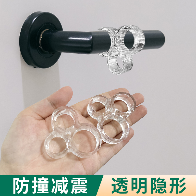 门把手防撞垫透明门挡门后硅胶垫