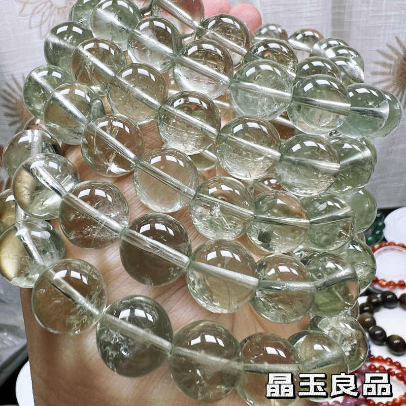 绿阿赛绿阿塞手链绿水晶手串天然