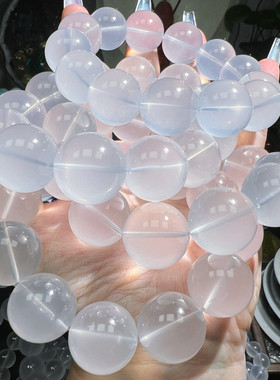 7A净体奶白晶手链乳白晶手串白水