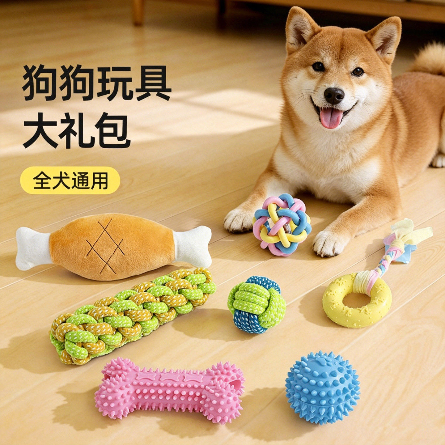 狗狗玩具磨牙耐咬发声自嗨解闷神器宠物玩具泰迪比熊小狗幼犬用品