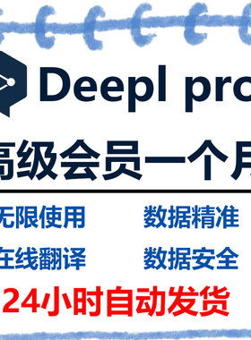 deepl pro专业版翻译独享Advaned会员账号文档代翻日文英文献pdf