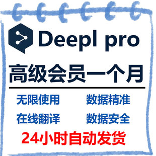 deepl pro专业版翻译独享Advaned会员账号文档代翻日文英文献pdf