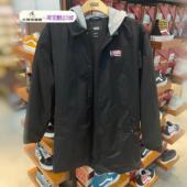 VN0A4USBBLK 黑色加绒logo印花休闲夹克外套 VANS 男子中长款