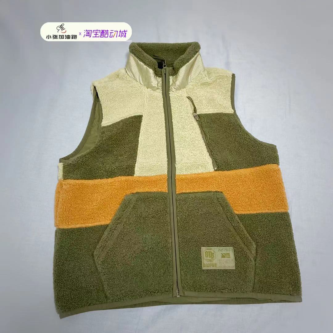 李宁badfive男子运动摇粒绒马甲