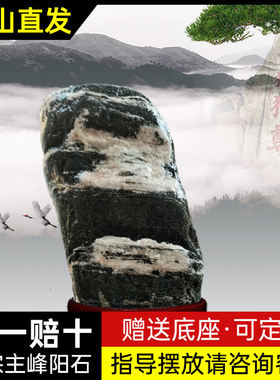 正宗泰山石敢当天然原石镇宅石室内泰山石摆件家居客厅招财靠山石