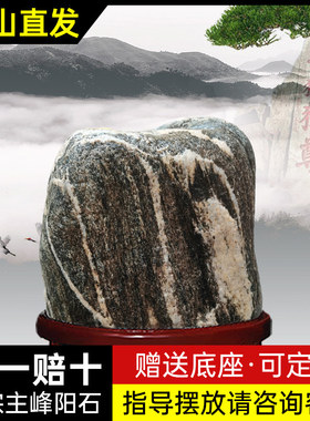 泰山石敢当泰山石天然原石靠山石室内外补角化路冲摆件办公室客厅