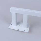 壁装 1米1.5米 围墙监控支架L型加厚不晃摄像头万向鸭嘴方管型横装