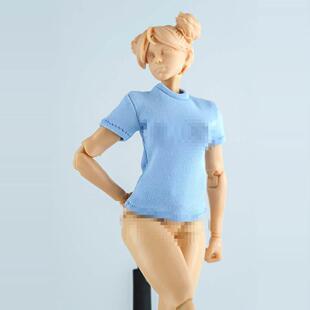 阿巳3.0bjd12分娃衣112兵人衣服6寸人偶机娘romankey短袖内搭T恤