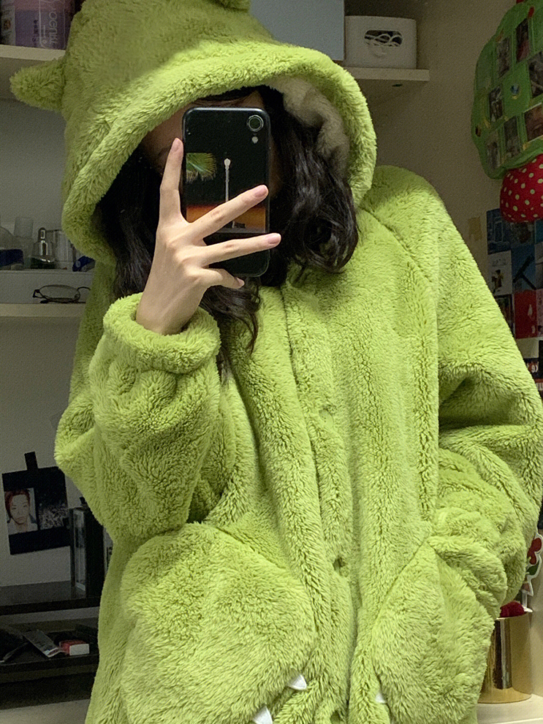 女士珊瑚绒甜美卡通睡袍