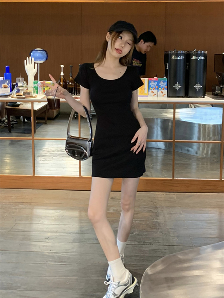 睡裙女夏季短袖纯棉韩版修身显瘦甜美性感纯色睡衣裙外穿调皮辣妹,女士内衣/男士内衣/家居服,睡裙,淘宝优惠券,粉丝福利购,淘宝优惠卷