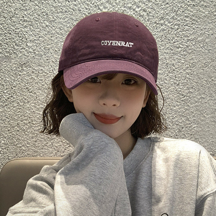 Classy key新加坡设计师联名款大脸显脸小百搭鸭舌帽酱紫色