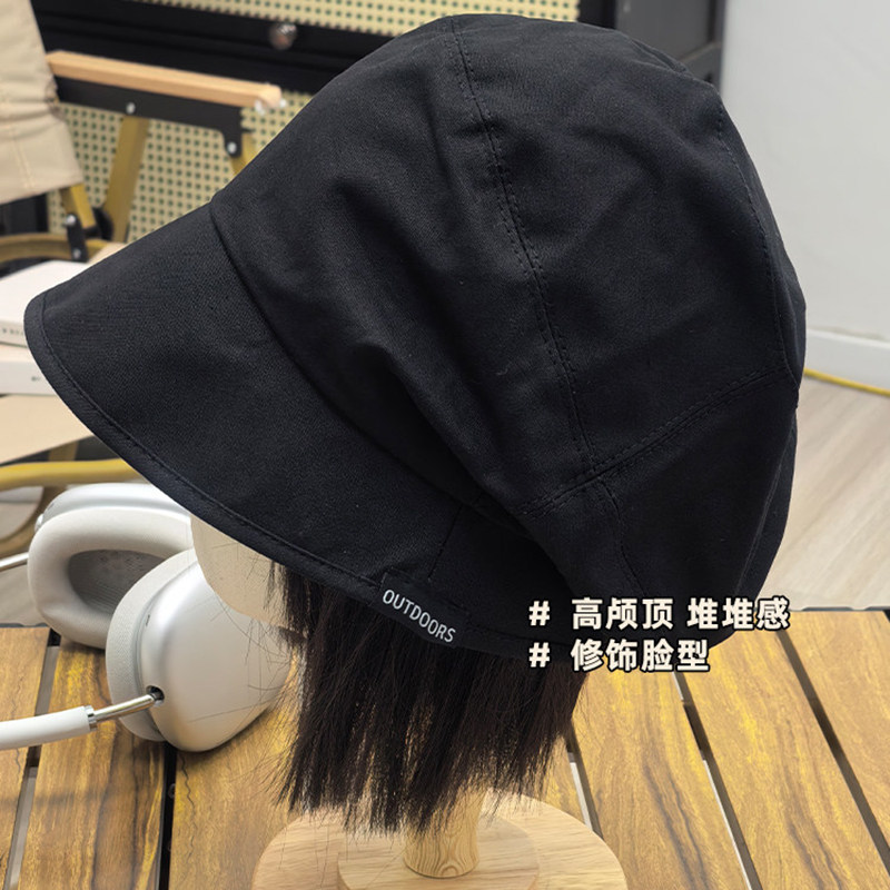 Classy key新加坡设计师联名款百搭防晒堆堆帽显脸小素颜渔夫帽子