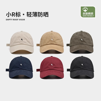 Classy key新加坡设计师联名款显脸小软顶鸭舌帽子字母防晒棒球帽