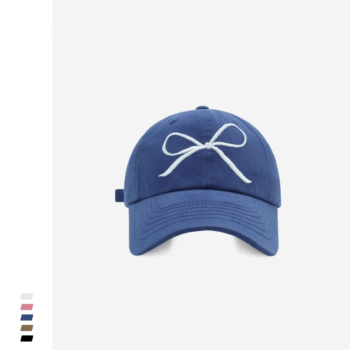 Classy key新加坡设计师联名款蝴蝶结刺绣棒球帽显脸小软顶