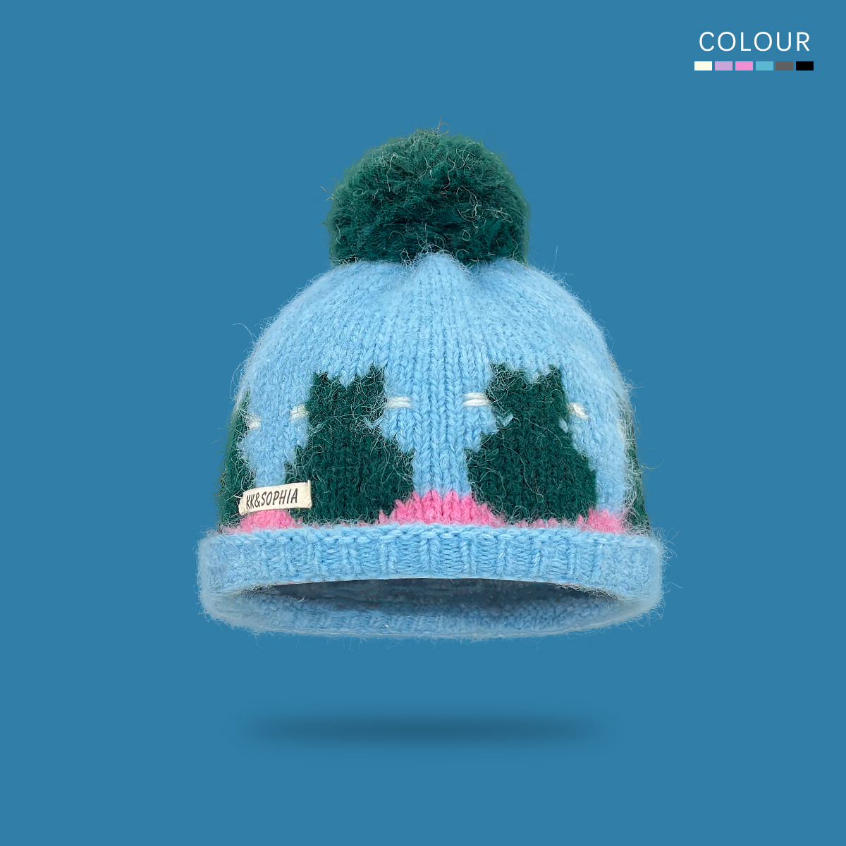 Classykey可爱猫咪毛球针织帽