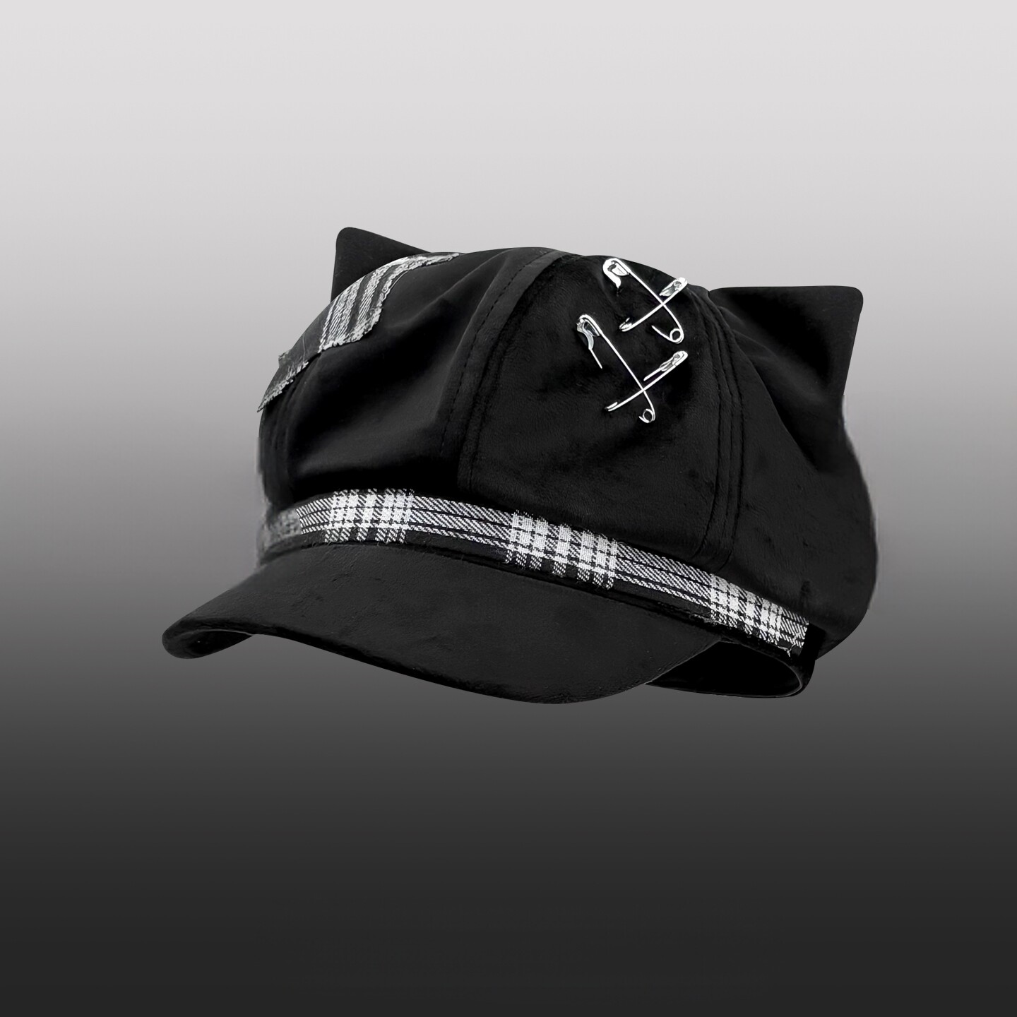 Classy key新加坡设计师联名款猫耳朵八角帽子辣妹显脸小贝