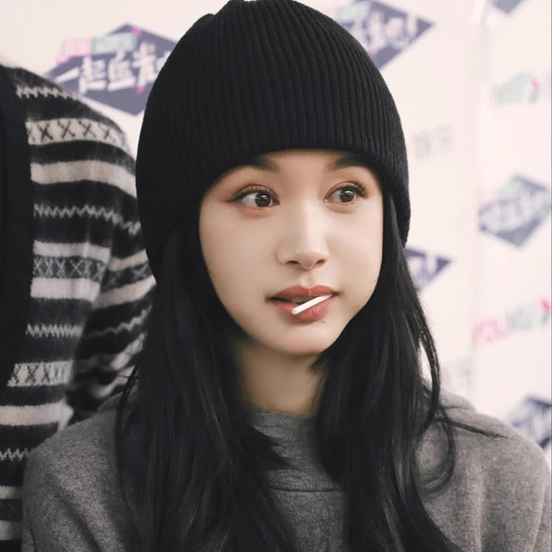 Classy key新加坡设计师联名款王子文同款包头帽女针织帽毛