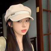 Classy key新加坡设计师联名款 画家贝雷帽云朵八角帽百搭鸭舌帽女