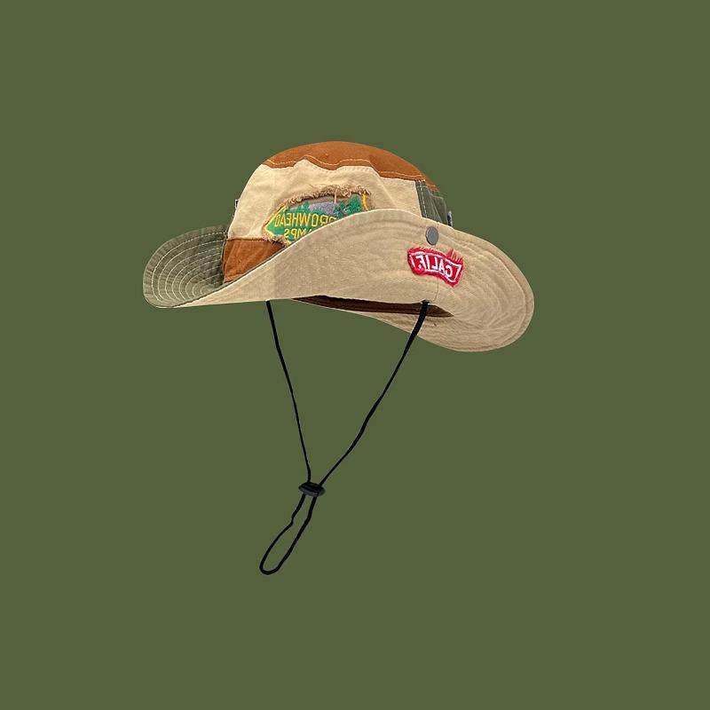 Classy key新加坡设计师联名款复古贴布撞色渔夫帽亲子款登山帽男,居家日用,头部防护用品,淘宝优惠券,粉丝福利购,淘宝优惠卷