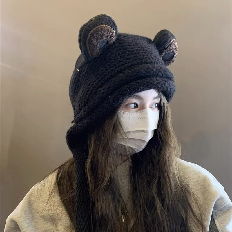 Classy key新加坡设计师联名款可爱青蛙护耳毛线针织帽保暖防寒帽,女装/女士精品,时尚防晒服,淘宝优惠券,粉丝福利购,淘宝优惠卷