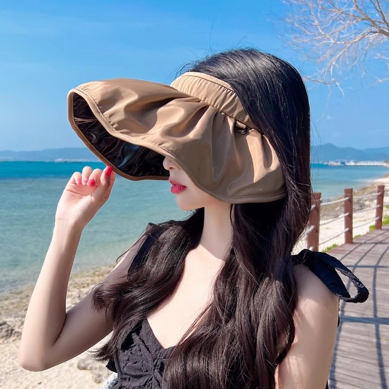 Classy key新加坡设计师联名款发箍遮脸黑胶空顶帽子显脸小贝壳帽